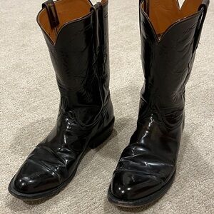 Lucchese Handmade Classics goatskin ropers in deep cherry. Men’s 9-1/2